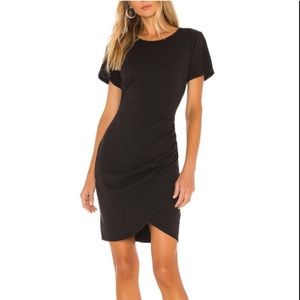 Pam & Gela T-Shirt Dress w/ Wrap Skirt / Transitional Dress / LBD / Size Medium